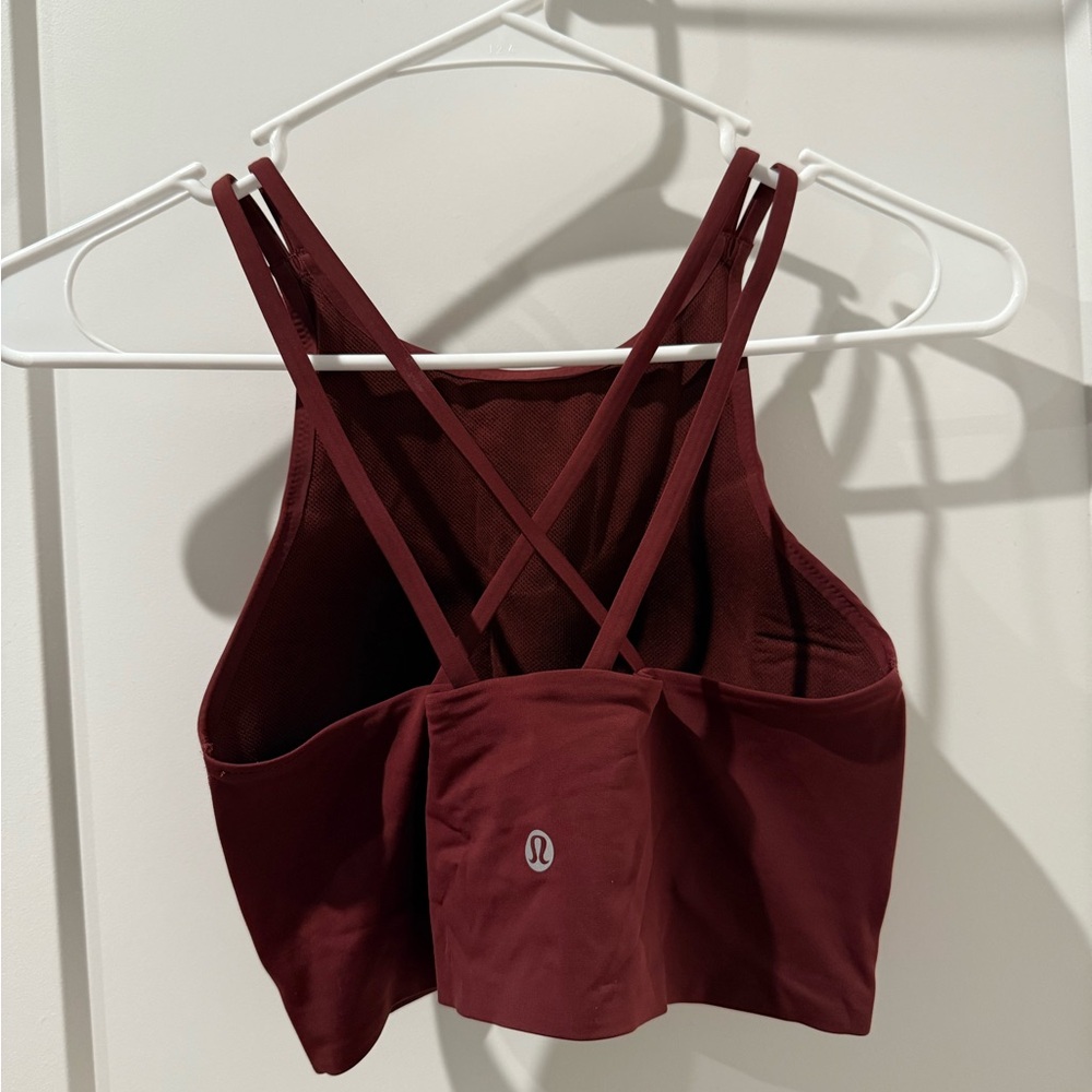 Lululemon Athletica Red Strappy Sports Bra